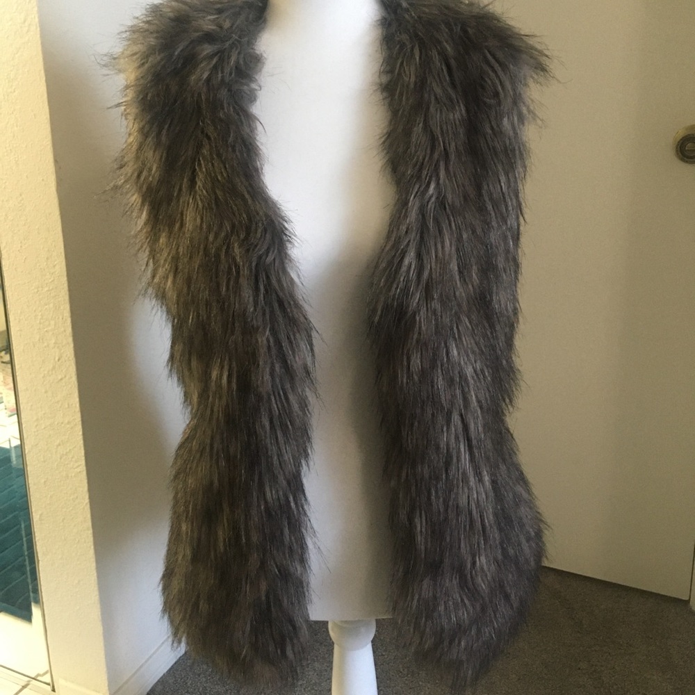 Nicole Miller Faux Fur Vest